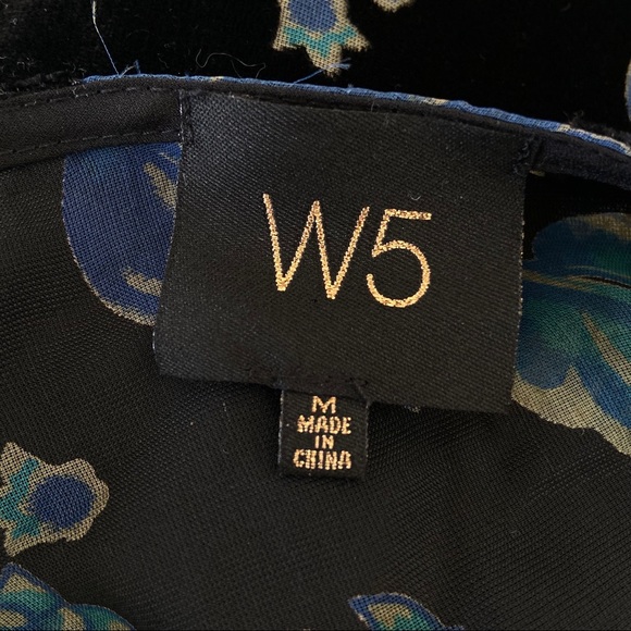 W5 | Anthropologie Floral Sheer Velvet Top - Picture 5 of 6